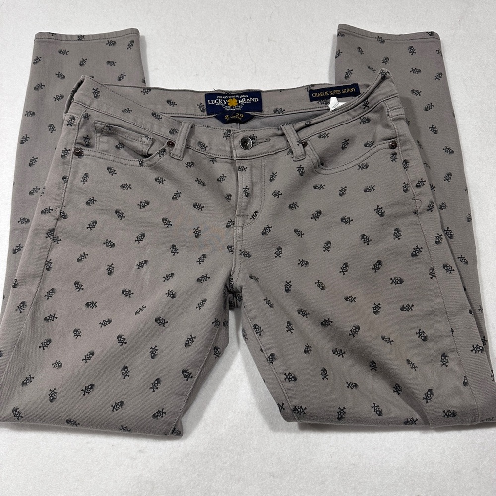 Lucky Brand Gray Skull & Bones Women's Jeans